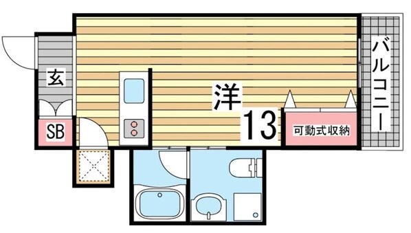 湊川公園駅 徒歩7分 1階の物件間取画像